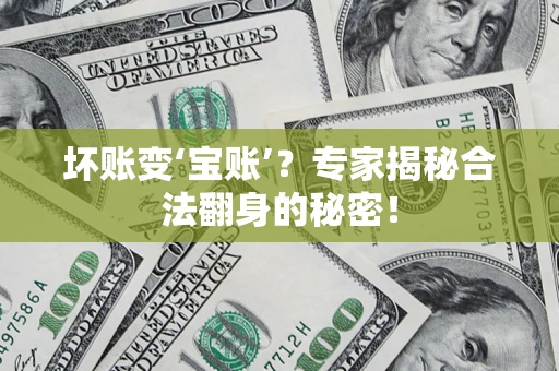武汉坏账变‘宝账’？专家揭秘合法翻身的秘密！