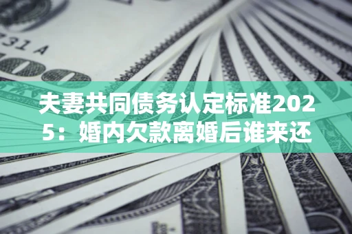 武汉夫妻共同债务认定标准2025:婚内欠款离婚后谁来还? 武汉夫妻共同债务认定标准2025:婚内欠款离婚后谁来还?