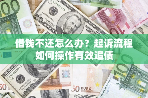武汉借钱不还怎么办？起诉流程如何操作有效追债