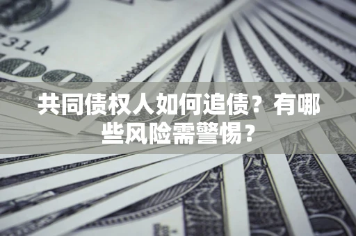 武汉共同债权人如何追债？有哪些风险需警惕？