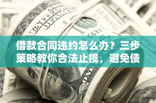 武汉借款合同违约怎么办？三步策略教你合法止损，避免债务危机升级